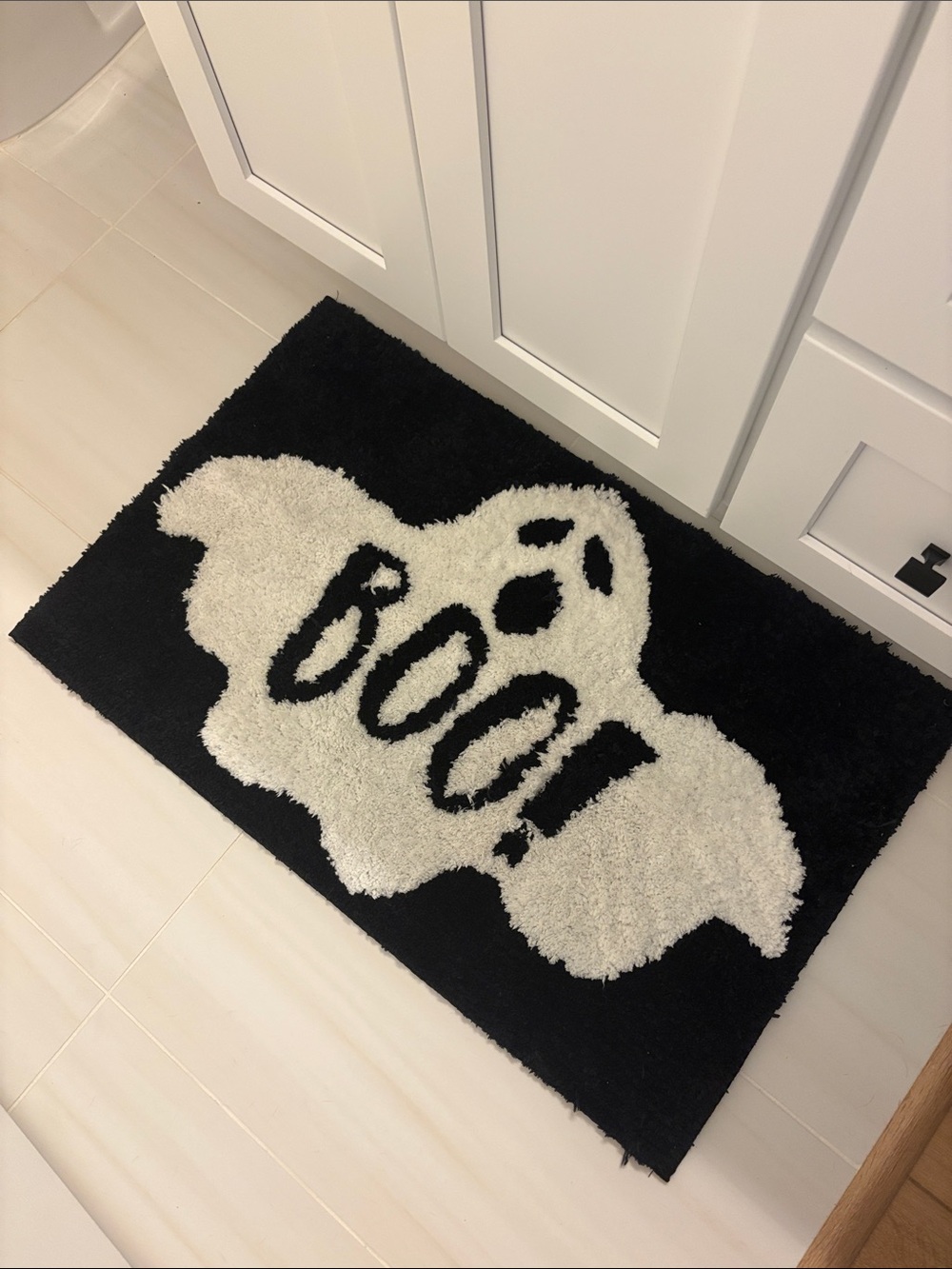 Halloween Ghost 'BOO!' Bath Rug